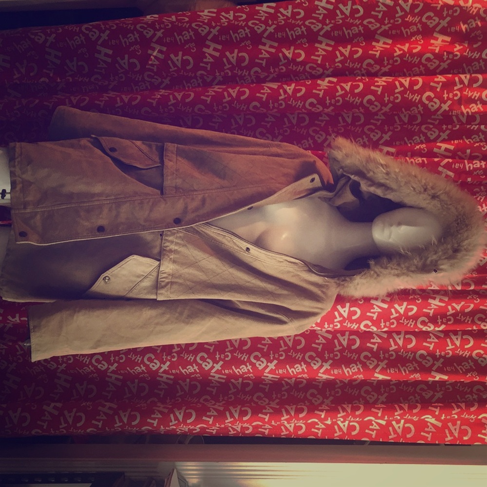 Etched Leather Coat